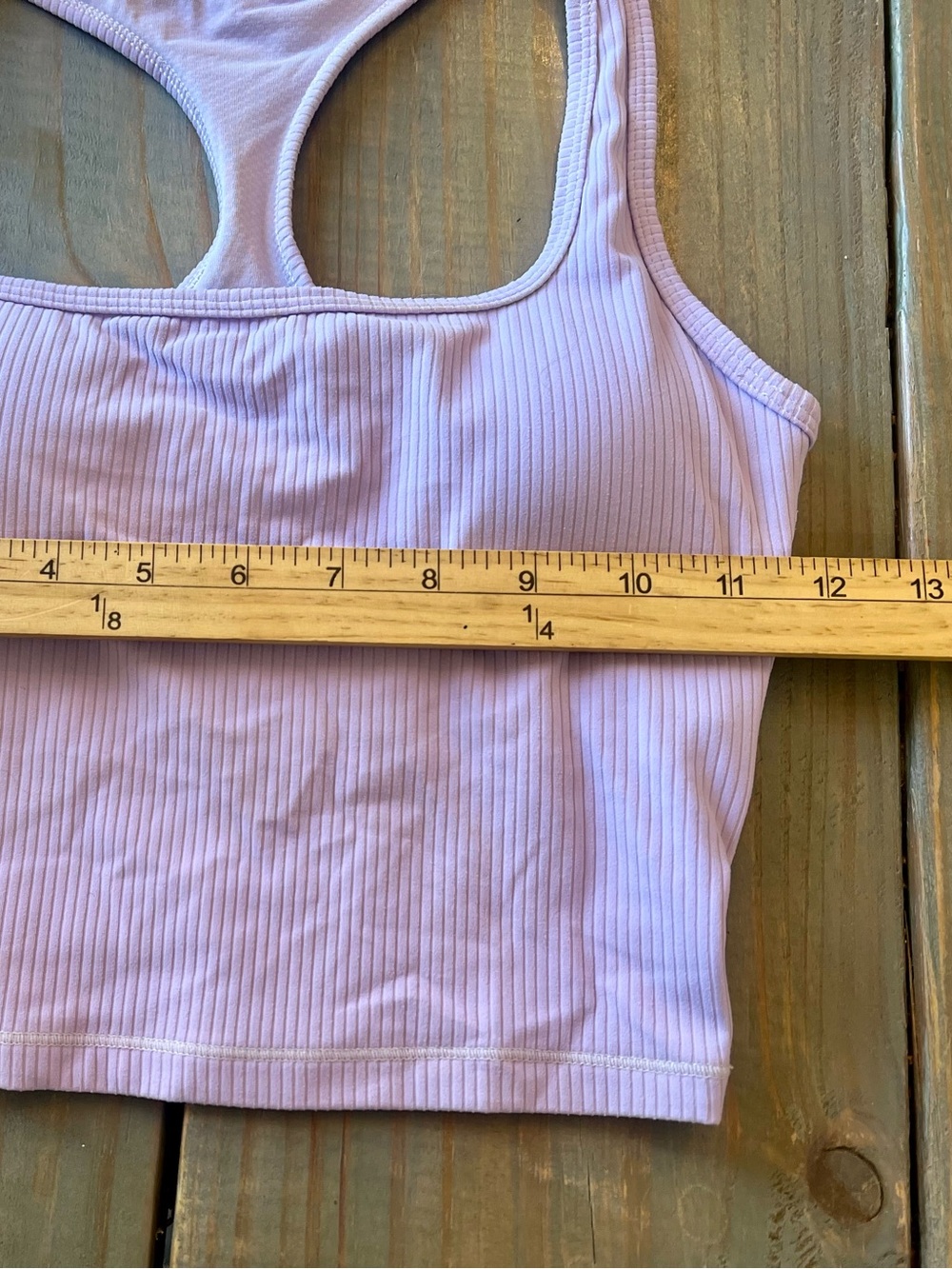 Women’s Racerback Tank Top Ribbed Size S - Picture 3 of 4